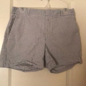 banana republic seersucker shorts